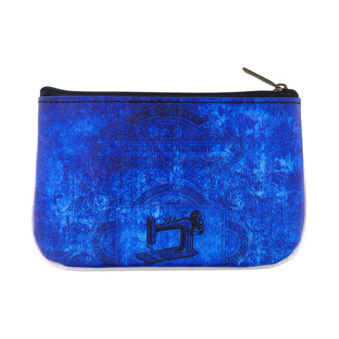 BC-GR015: Mlavi Sewing machine print small vegan pouch/coin purse