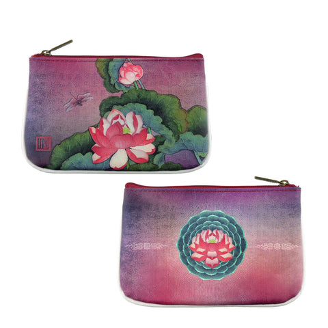 BC-ZG001:  Lotus small pouch/coin purse