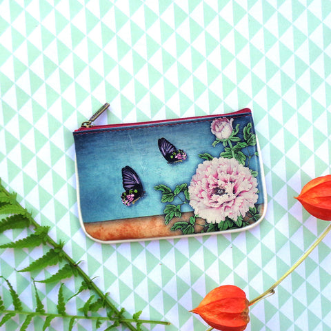 BC-ZG002:  Peony small pouch/coin purse