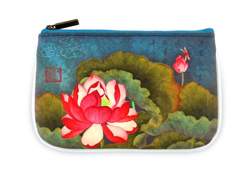 BC-ZG007:  Lotus small pouch/coin purse
