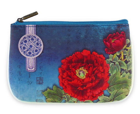 BC-ZG008:  Peony small pouch/coin purse