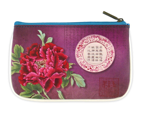 BC-ZG008:  Peony small pouch/coin purse