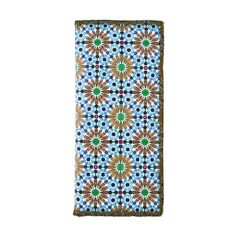 BW-MR017: Moroccan pattern print large flat wallet