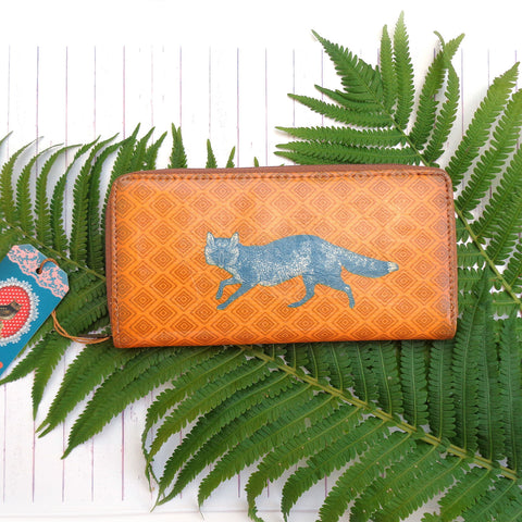 BWZ-A012: Fox print large wallet