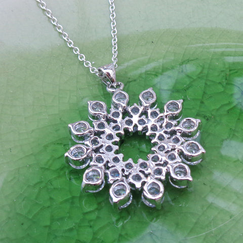 883-501: Cubic Zirconia Snowflake Necklace