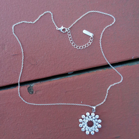 883-501: Cubic Zirconia Snowflake Necklace
