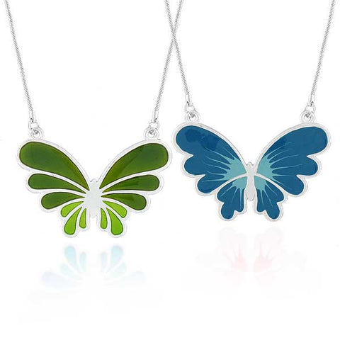 Online shopping for LAVISHY's handmade silver plated reversible pendant necklace with leaf & geometric pattern enamel pattern. Great for everyday wear & lovely gift for friends & family. Wholesale at www.lavishy.com for gift shops, clothing & fashion accessories boutiques in Canada, USA & worldwide since 2001.