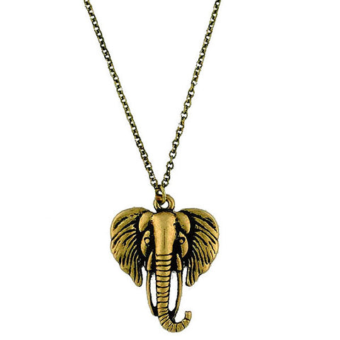 Online shopping for vintage style elephant necklace from Riya collection by PETA approved vegan brand LAVISHY. Great gift for you or your girlfriend, wife, co-worker, friend & family. More fashion accessories for wholesale at www.lavishy.com for gift shop, clothing & fashion accessories boutique, book store since 2001.