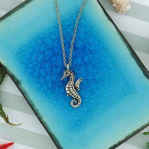 Online shopping for vintage style Seahorse necklace from Riya collection by PETA approved vegan brand LAVISHY. Great gift for you or your girlfriend, wife, co-worker, friend & family. More fashion accessories for wholesale at www.lavishy.com for gift shop, clothing & fashion accessories boutique, book store since 2001.