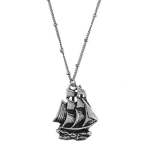 Online shopping for vintage style Boat necklace from Riya collection by PETA approved vegan brand LAVISHY. Great gift for you or your girlfriend, wife, co-worker, friend & family. More fashion accessories for wholesale at www.lavishy.com for gift shop, clothing & fashion accessories boutique, book store since 2001.