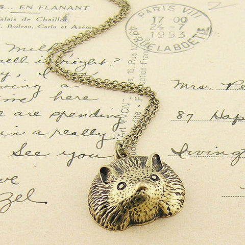 Online shopping for vintage style Hedgehog necklace from Riya collection by PETA approved vegan brand LAVISHY. Great gift for you or your girlfriend, wife, co-worker, friend & family. More fashion accessories for wholesale at www.lavishy.com for gift shop, clothing & fashion accessories boutique, book store since 2001.