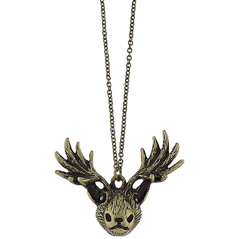 Online shopping for vintage style Moose necklace from Riya collection by PETA approved vegan brand LAVISHY. Great gift for you or your girlfriend, wife, co-worker, friend & family. More fashion accessories for wholesale at www.lavishy.com for gift shop, clothing & fashion accessories boutique, book store since 2001.
