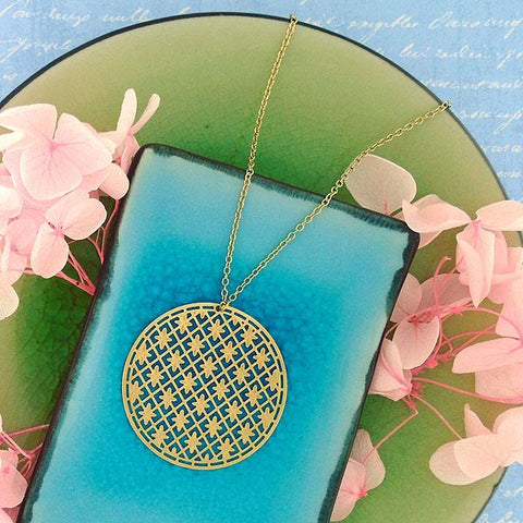 LAVISHY's beautiful affordable intricate filigree necklace