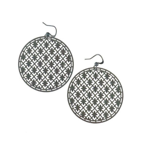 LAVISHY light weight fashion statement intricate filigree earrings