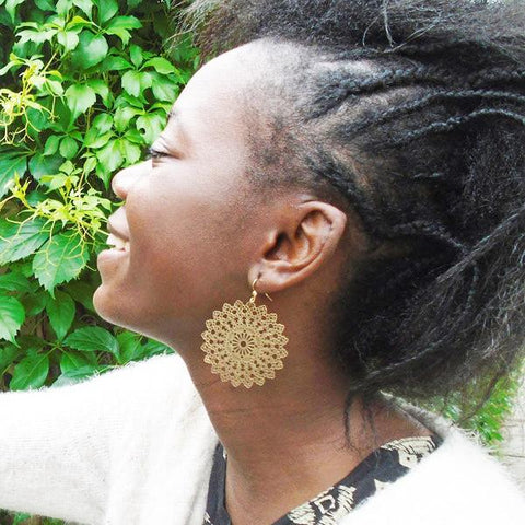 LAVISHY light weight intricate filigree earrings