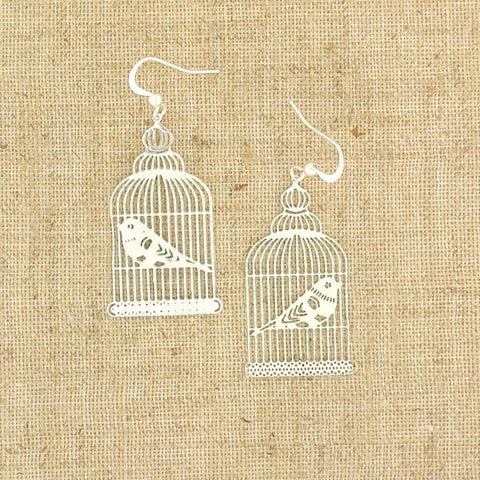 LAVISHY light weight intricate birdcage filigree earrings