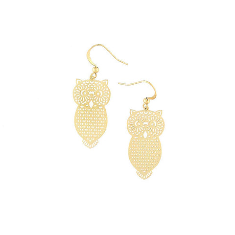LAVISHY light weight intricate lacy filigree earrings