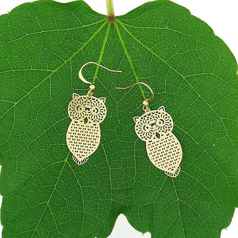 LAVISHY light weight intricate lacy filigree earrings
