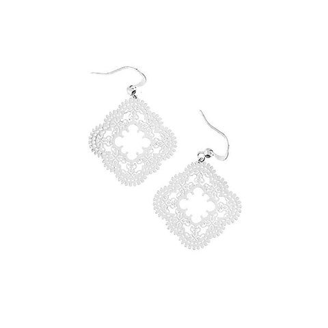 LAVISHY light weight intricate lacy filigree earrings