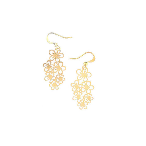 LAVISHY light weight intricate lacy filigree earrings