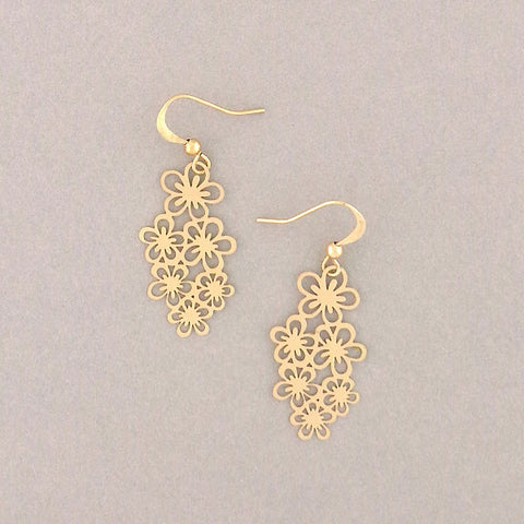 LAVISHY light weight intricate lacy filigree earrings