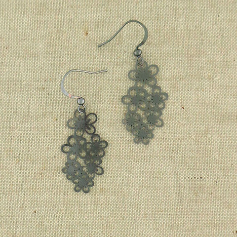 LAVISHY light weight intricate lacy filigree earrings