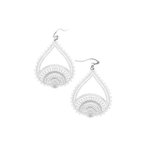 LAVISHY light weight intricate lacy filigree earrings
