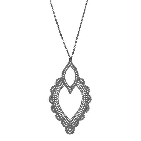 Online shopping for LAVISHY unique, beautiful & affordable light weight intricate filigree pendant necklace. Great for everyday wear, or as gift for family & friends. Wholesale at www.lavishy.com for gift shop, clothing & fashion accessories boutique, book store since 2001.