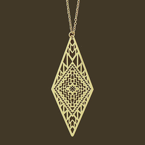 Online shopping for LAVISHY unique, beautiful & affordable light weight intricate filigree pendant necklace. Great for everyday wear, or as gift for family & friends. Wholesale at www.lavishy.com for gift shop, clothing & fashion accessories boutique, book store since 2001.