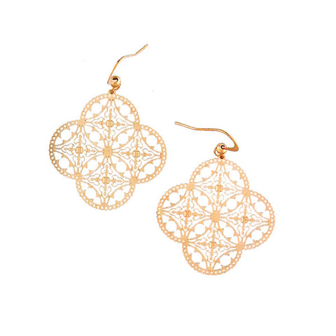 LAVISHY light weight intricate filigree earrings