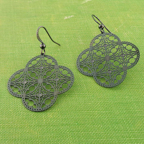 LAVISHY light weight intricate filigree earrings