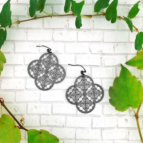 LAVISHY light weight intricate filigree earrings
