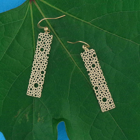 LAVISHY light weight intricate lacy filigree earrings