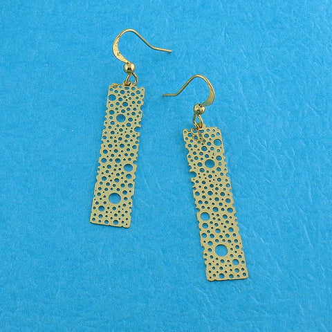 LAVISHY light weight intricate lacy filigree earrings