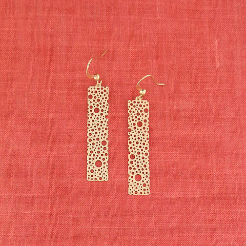 LAVISHY light weight intricate lacy filigree earrings