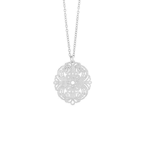 Online shopping for LAVISHY unique, beautiful & affordable light weight intricate filigree pendant necklace. Great for everyday wear, or as gift for family & friends. Wholesale at www.lavishy.com for gift shop, clothing & fashion accessories boutique, book store since 2001.