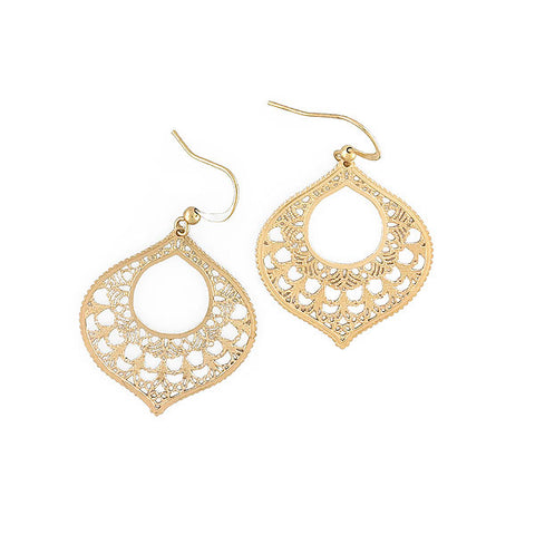 Online shopping for LAVISHY unique, beautiful & affordable light weight intricate filigree earrings. Great for everyday wear, or as gift for family & friends. Come with FREE gift box. Wholesale at www.lavishy.com for gift shop, clothing & fashion accessories boutique, book store since 2001.