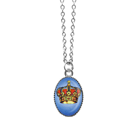 Online shopping for LAVISHY cute & dainty rhodium plated crown necklace. Fun to wear, make a playful gift for family & friends. Come with FREE gift box. Wholesale at www.lavishy.com for gift shop, clothing & fashion accessories boutique, book store in Canada, USA & worldwide since 2001.
