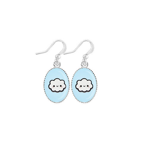 Online shopping for LAVISHY cute & dainty rhodium plated baby cloud earrings. Fun to wear, make a playful gift for family & friends. Come with FREE gift box. Wholesale at www.lavishy.com for gift shop, clothing & fashion accessories boutique, book store in Canada, USA & worldwide since 2001.