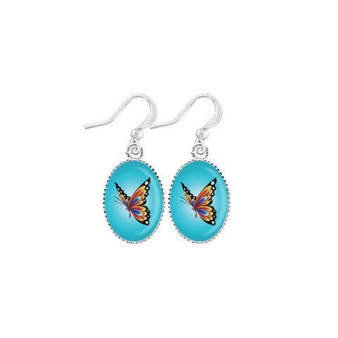 Online shopping for LAVISHY cute & dainty rhodium plated tattoo butterfly earrings. Fun to wear, make a playful gift for family & friends. Come with FREE gift box. Wholesale at www.lavishy.com for gift shop, clothing & fashion accessories boutique, book store in Canada, USA & worldwide since 2001.