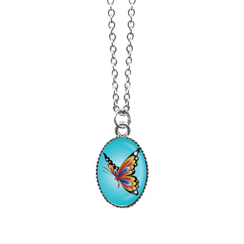 Online shopping for LAVISHY cute & dainty rhodium plated tattoo butterfly necklace. Fun to wear, make a playful gift for family & friends. Come with FREE gift box. Wholesale at www.lavishy.com for gift shop, clothing & fashion accessories boutique, book store in Canada, USA & worldwide since 2001.