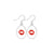 Online shopping for LAVISHY cute & dainty rhodium plated lip mark print earrings. Fun to wear, make a playful gift for family & friends. Come with FREE gift box. Wholesale at www.lavishy.com for gift shop, clothing & fashion accessories boutique, book store in Canada, USA & worldwide since 2001.