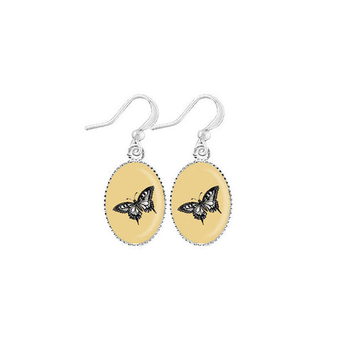 Online shopping for LAVISHY cute & dainty rhodium plated butterfly earrings. Fun to wear, make a playful gift for family & friends. Come with FREE gift box. Wholesale at www.lavishy.com for gift shop, clothing & fashion accessories boutique, book store in Canada, USA & worldwide since 2001.