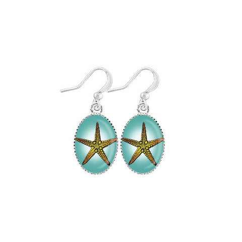 Online shopping for LAVISHY cute & dainty rhodium plated starfish earrings. Fun to wear, make a playful gift for family & friends. Come with FREE gift box. Wholesale at www.lavishy.com for gift shop, clothing & fashion accessories boutique, book store in Canada, USA & worldwide since 2001.