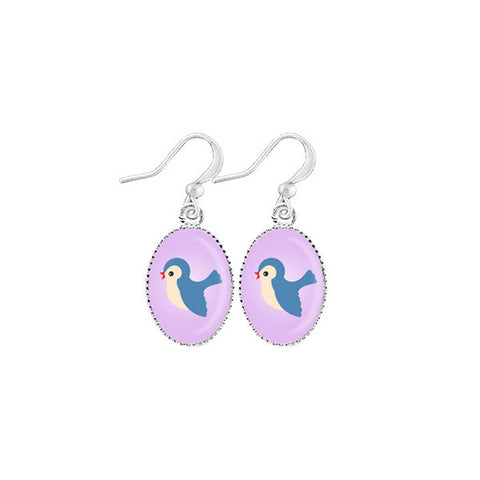 Online shopping for LAVISHY cute & dainty rhodium plated bird earrings. Fun to wear, make a playful gift for family & friends. Come with FREE gift box. Wholesale at www.lavishy.com for gift shop, clothing & fashion accessories boutique, book store in Canada, USA & worldwide since 2001.