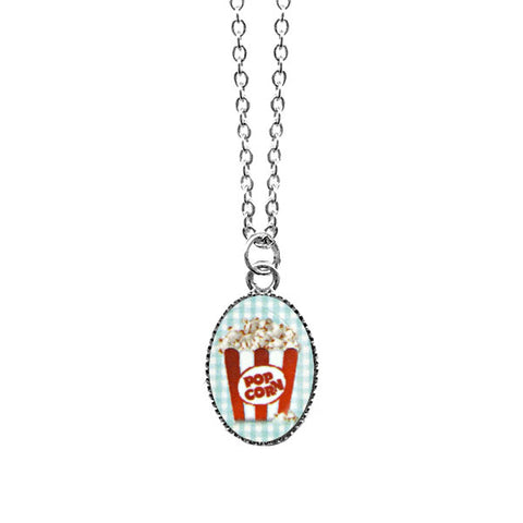 Online shopping for LAVISHY cute & dainty rhodium plated popcorn necklace. Fun to wear, make a playful gift for family & friends. Come with FREE gift box. Wholesale at www.lavishy.com for gift shop, clothing & fashion accessories boutique, book store in Canada, USA & worldwide since 2001.