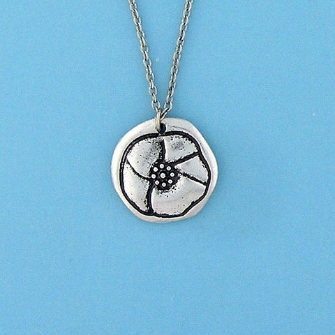 LAVISHY handmade reversible poppy flower & passion pendant necklace. Wholesale available at www.lavishy.com