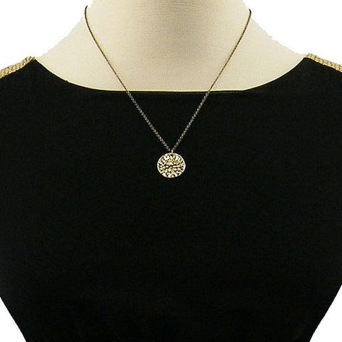 LAVISHY handmade reversible chrysanthemum flower & strength pendant necklace. Wholesale available at www.lavishy.com