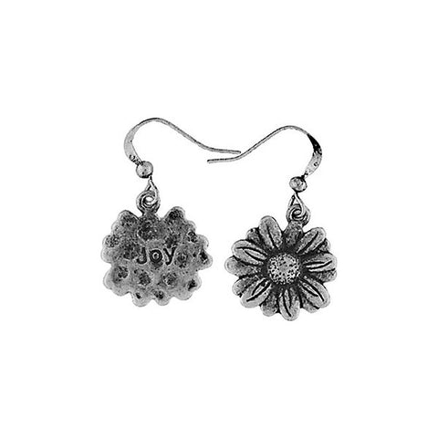 LAVISHY handmade vintage style daisy flower & joy earrings