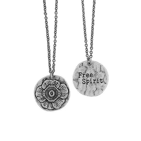 LAVISHY handmade reversible anemone flower & free spirit pendant necklace. Wholesale available at www.lavishy.com